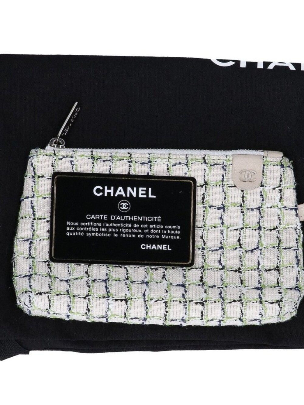 Chanel Perforated Logo Single Flap Chain Bag Navy - Picture 8 of 8